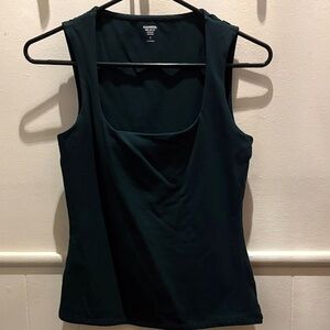 Express Dark Green Body Contour Top